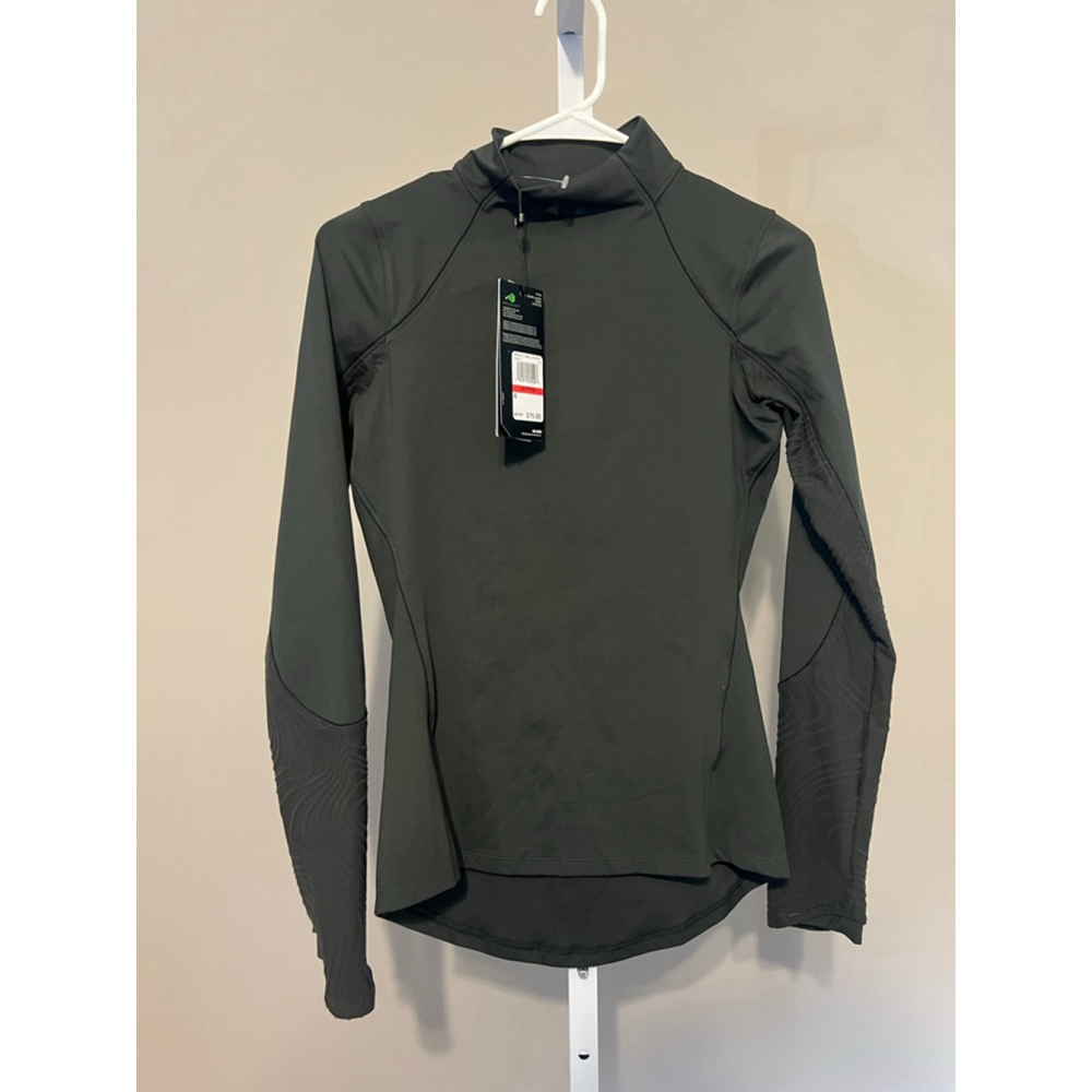 Women's Under Armour Dark Green ColdGear Long Sleeve Tee XS